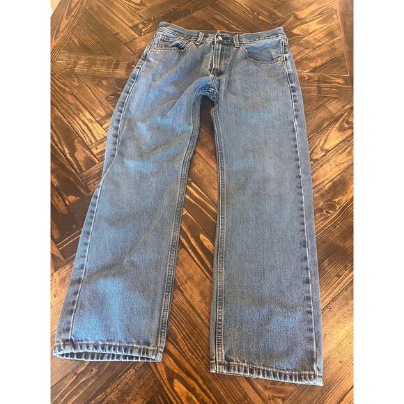 Levis 505 Jeans Men 32x30 Classic Western Academia Grandpa Twee Cowboy Aztec - Picture 1 of 11